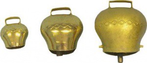 Zvonec plechový mosazný Ø 110 mm