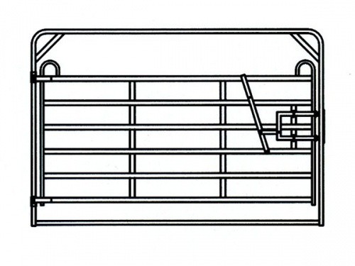 TEXAS panel pozinkbrána se samočiným zavíráním, 6 příček, v. 1,6 m, délka 3,2 m