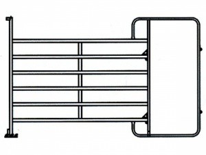 TEXAS panel pozink s rámem pro chodbu, 6 příček, v. 1,6 m, délka 3,0 m