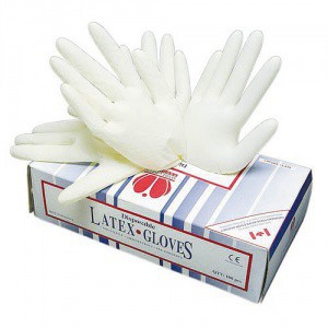 Jednorázové rukavice latexové LOON - pudrované 100 ks