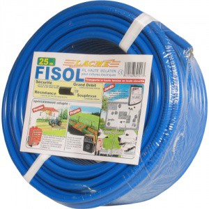 Vysokonapěťový kabel FISOL pro elektrické ohradníky, 100m, dvojitá izolace