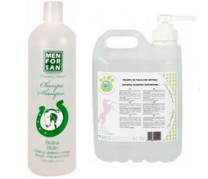 Šampon s biotinem pro koně