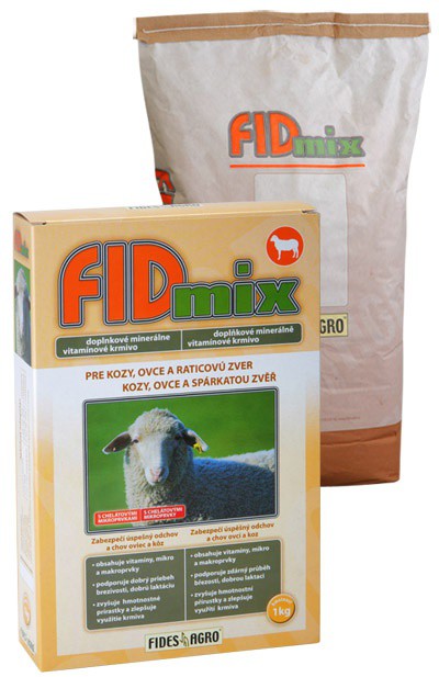 FIDmix minerální krmivo pro kozy, ovce a spárkatou zvěř, 1 kg