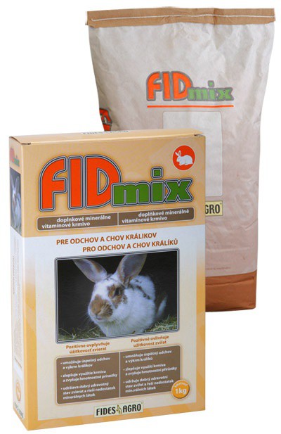 FIDmix minerální krmivo pro odchov a chov králíků, 1 kg