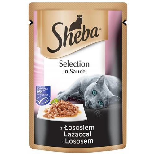 Sheba Selection in Sauce s lososem 85g