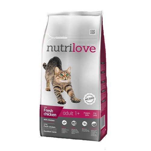 Nutrilove Cat Adult, kuřecí - 1,5 kg